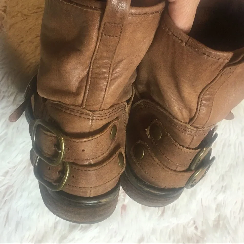 Lucky Brand Brown Leather Boots